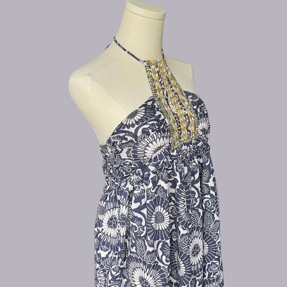 HOSS INTROPIA Floral print Halter Dress with embroidery detail Size 38 - Picture 6 of 11